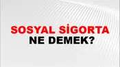 Sosyal Sigorta