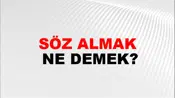 Söz Almak