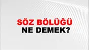 Söz Bölüğü