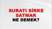 Suratı Sirke Satmak