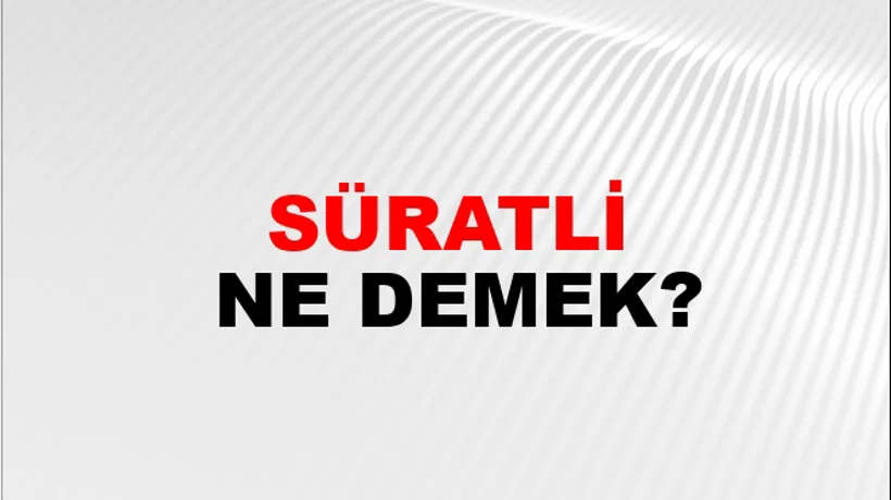 Süratli Süratli