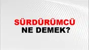 Sürdürümcü