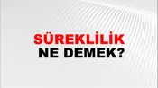 Süreklilik