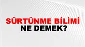 Sürtünme Bilimi