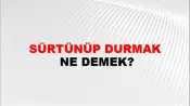 Sürtünüp Durmak