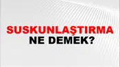 Suskunlaştırma