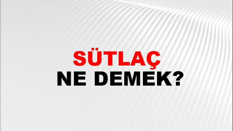 Sütlaç Sütlaç