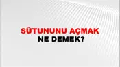 Sütununu Açmak