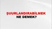 Şuurlandırabilmek