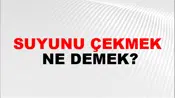 Suyunu Çekmek