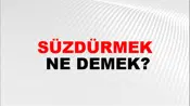 Süzdürmek