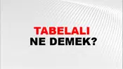 Tabelalı