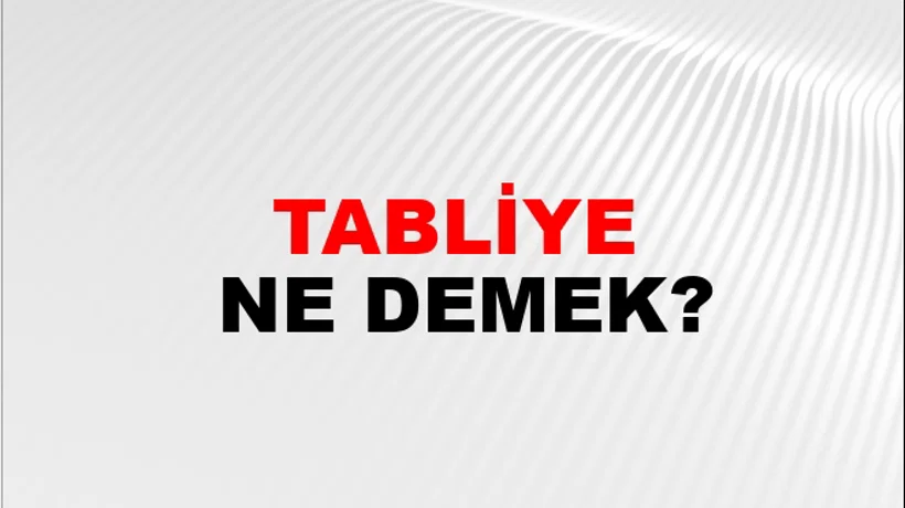 Tabliye Tabliye