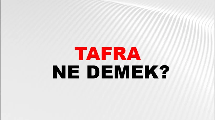 Tafra Tafra