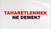 Taharetlenmek