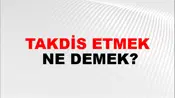 Takdis Etmek