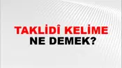Taklidî Kelime