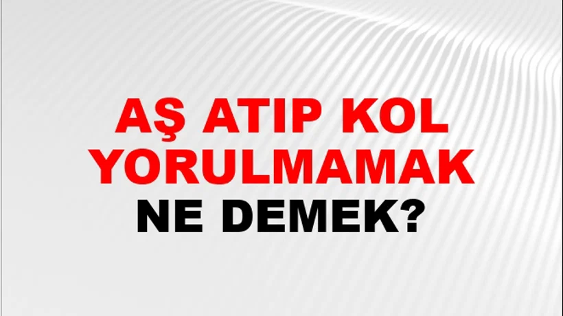Taş Atıp Kolu Yorulmamak Taş Atıp Kolu Yorulmamak
