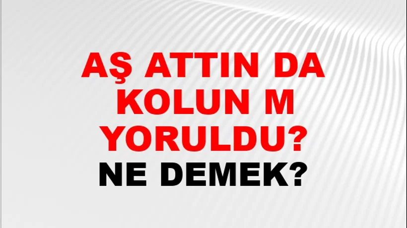 Taş Attın Da Kolun Mu Yoruldu? Taş Attın Da Kolun Mu Yoruldu?