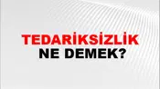 Tedariksizlik