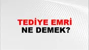Tediye Emri