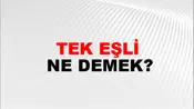 Tek Eşli
