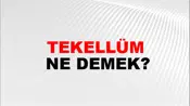Tekellüm