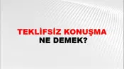 Teklifsiz Konuşma