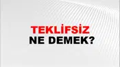 Teklifsiz