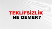 Teklifsizlik