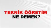 Teknik Öğretim