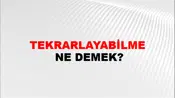 Tekrarlayabilme