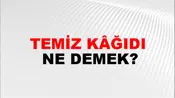 Temiz Kâğıdı