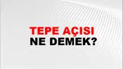 Tepe Açısı