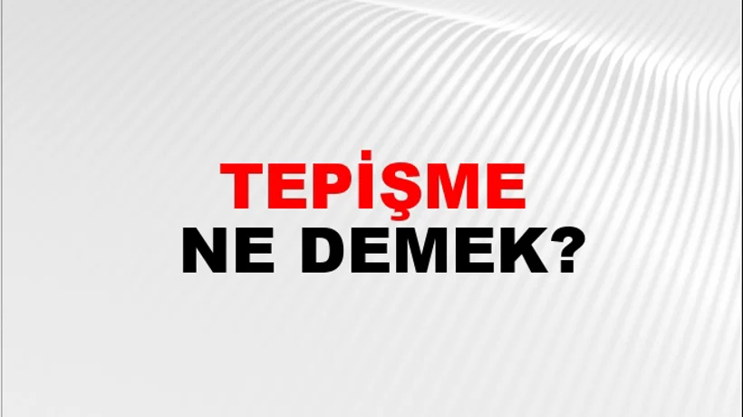 Tepişme Tepişme
