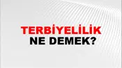 Terbiyelilik