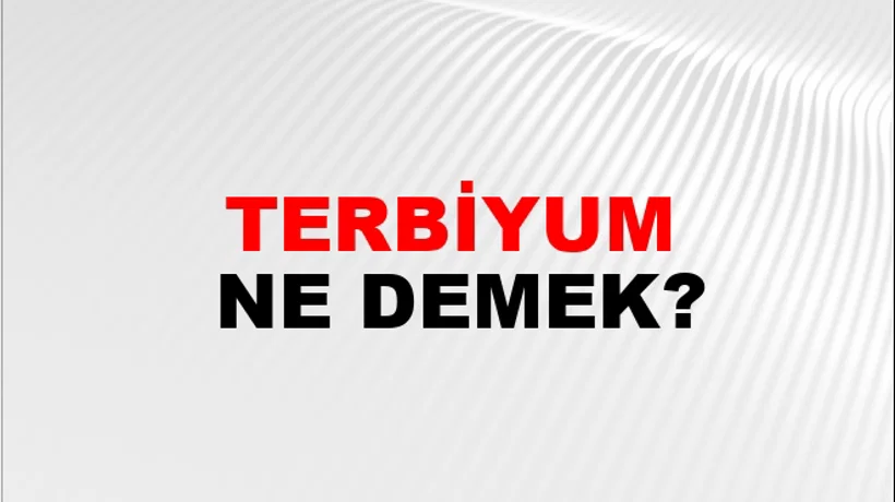 Terbiyum Terbiyum