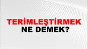 Terimleştirmek