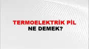 Termoelektrik Pil