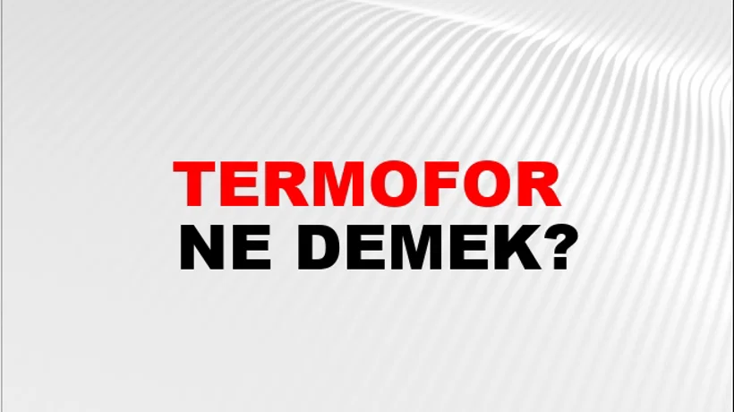 Termofor Termofor