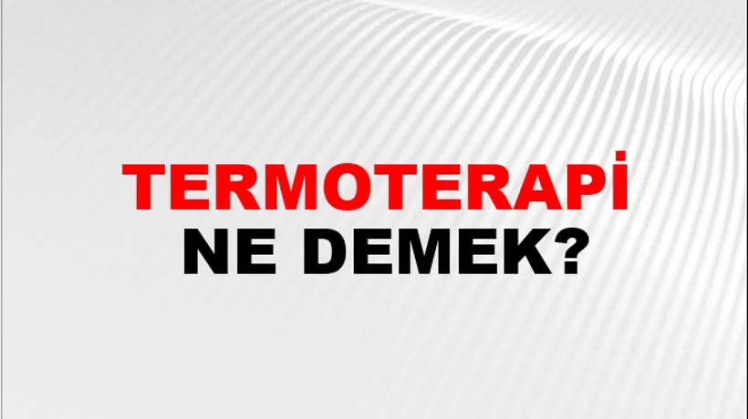 Termoterapi Termoterapi
