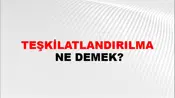 Teşkilatlandırılma