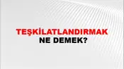 Teşkilatlandırmak