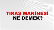 Tıraş Makinesi