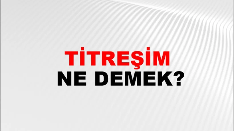 Titreşim Titreşim