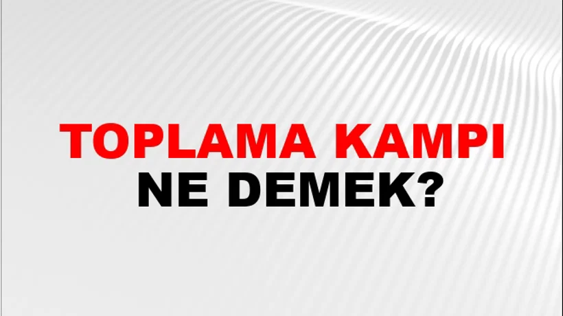 Toplama Kampı Toplama Kampı
