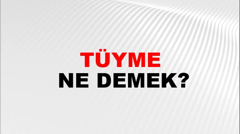 Tüyme Tüyme