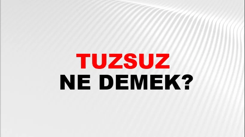 Tuzsuz Tuzsuz