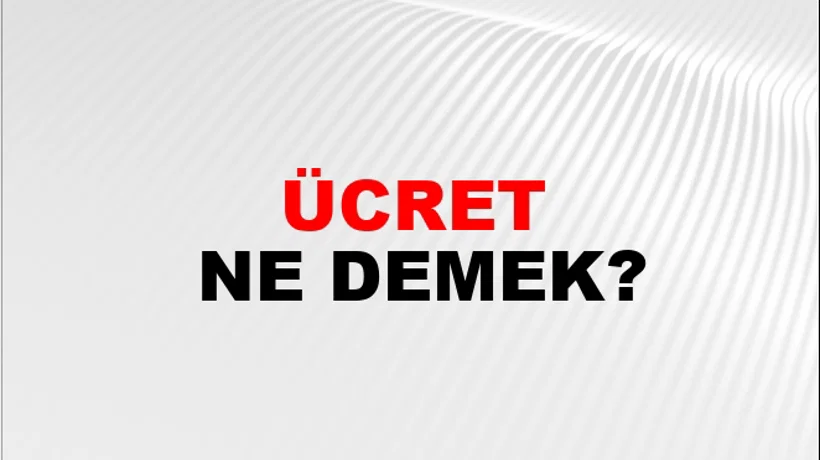Ücret Ücret