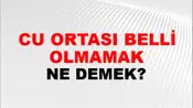 Ucu Ortası Belli Olmamak